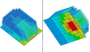 Fluids modeling of a finned heat sink