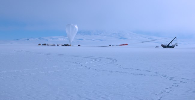 Balloon Launch in Antartica